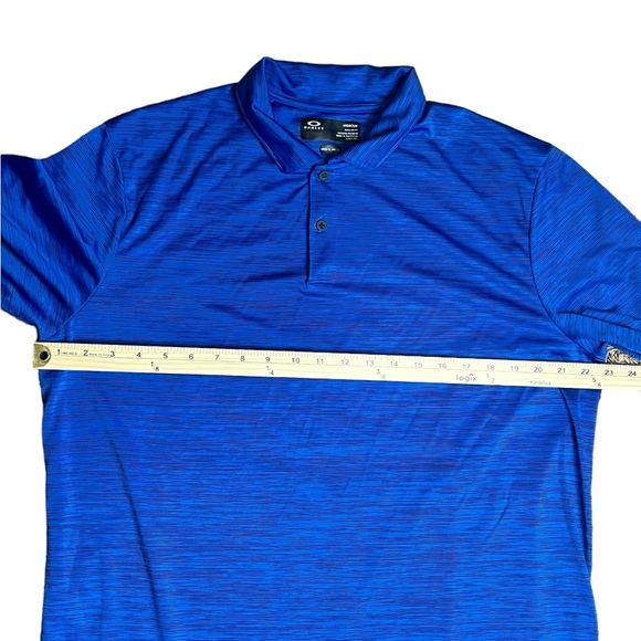 Oakley Men’s Hydrolix regular fit polo size US XL Blue - Picture 3 of 8